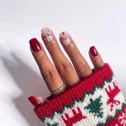 String Lights Christmas press-on nails - design view 6 by Handora Nails