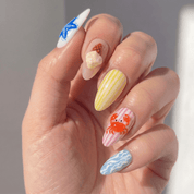 Summer Picnic full press-on nail set – sizes XS–L by Handora