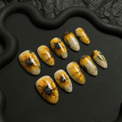 Sunbeam Petals nail design – handmade press-on nails by Handora