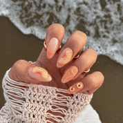 Sunset Citrus full press-on nail set – sizes XS–L by Handora