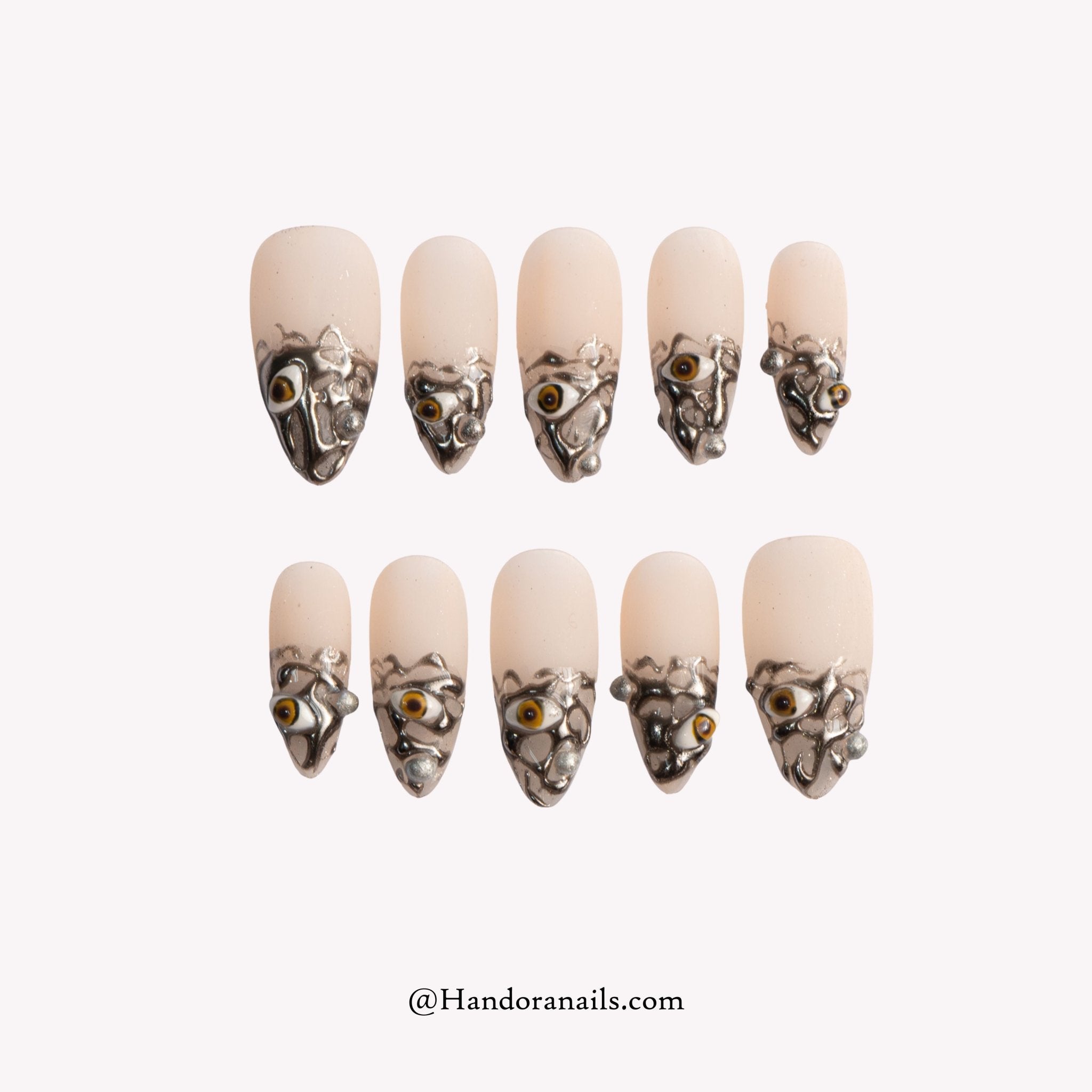 Surreal Vision 3d press-on nails by Handora