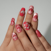 Sweet Blossom full press-on nail set – sizes XS–L by Handora