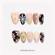 Sweet Decades floral press-on nails by Handora