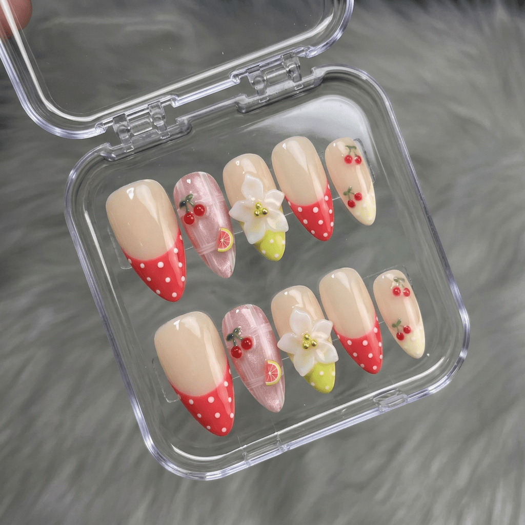 Sweet Orchard salon-quality handmade press-on nails by Handora
