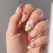 Sweet Orchard press-on nails – hand-painted reusable gel set by Handora