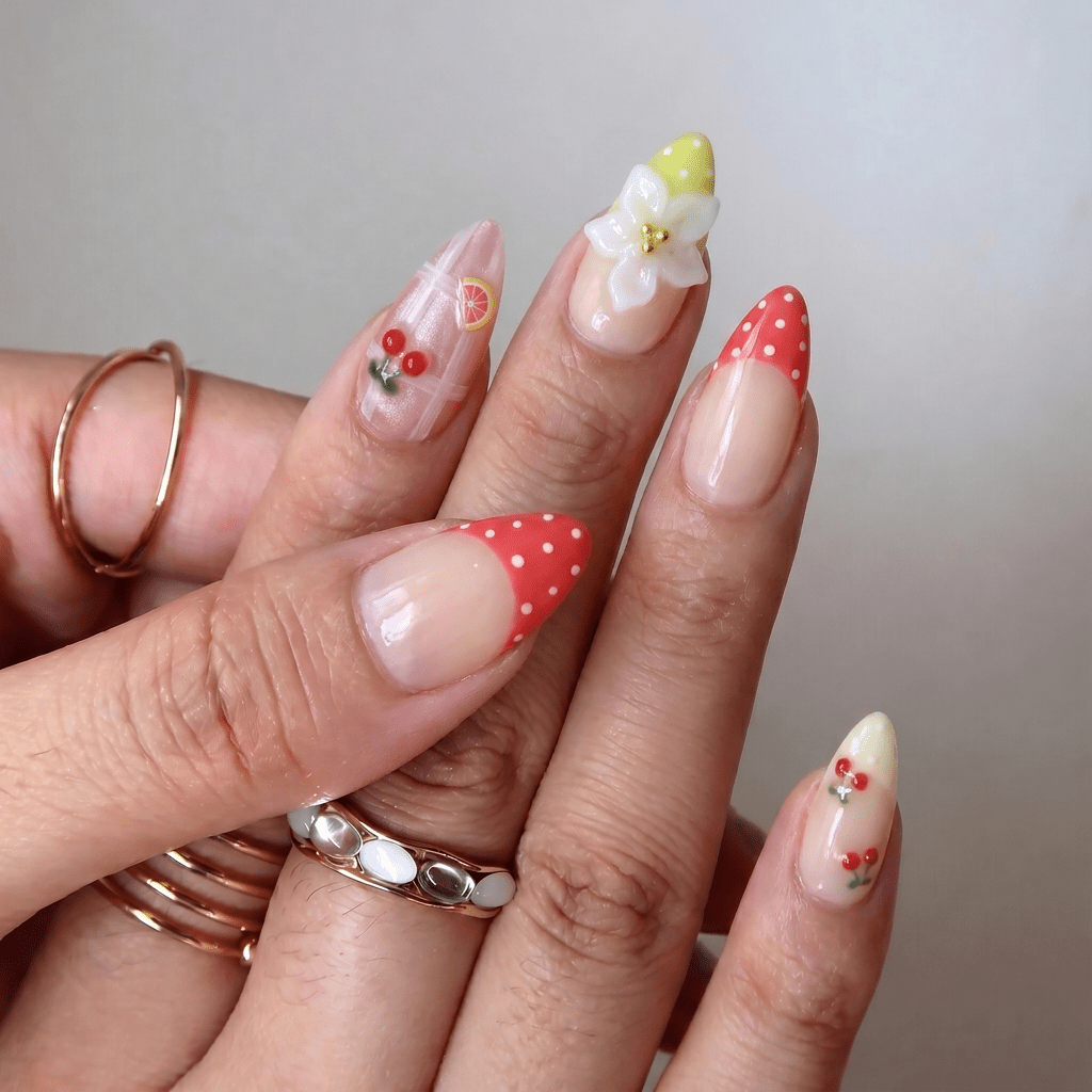 Sweet Orchard full press-on nail set – sizes XS–L by Handora