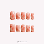Sweet Peachy press-on nails by Handora