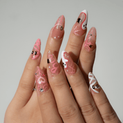 Sweet Spooky halloween nail design – handmade press-on nails by Handora