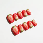 Sweet Strawberry press-on nails by Handora