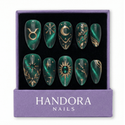Taurus Bloom cat eye press-on nails by Handora