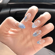 Thalassic Echo 3d nail design – handmade press-on nails by Handora