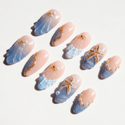 Thalassic Echo press-on nails by Handora