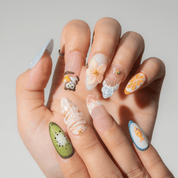 Tropical Monkey full press-on nail set – sizes XS–L by Handora