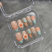 Tropical Seashell press-on nails by Handora