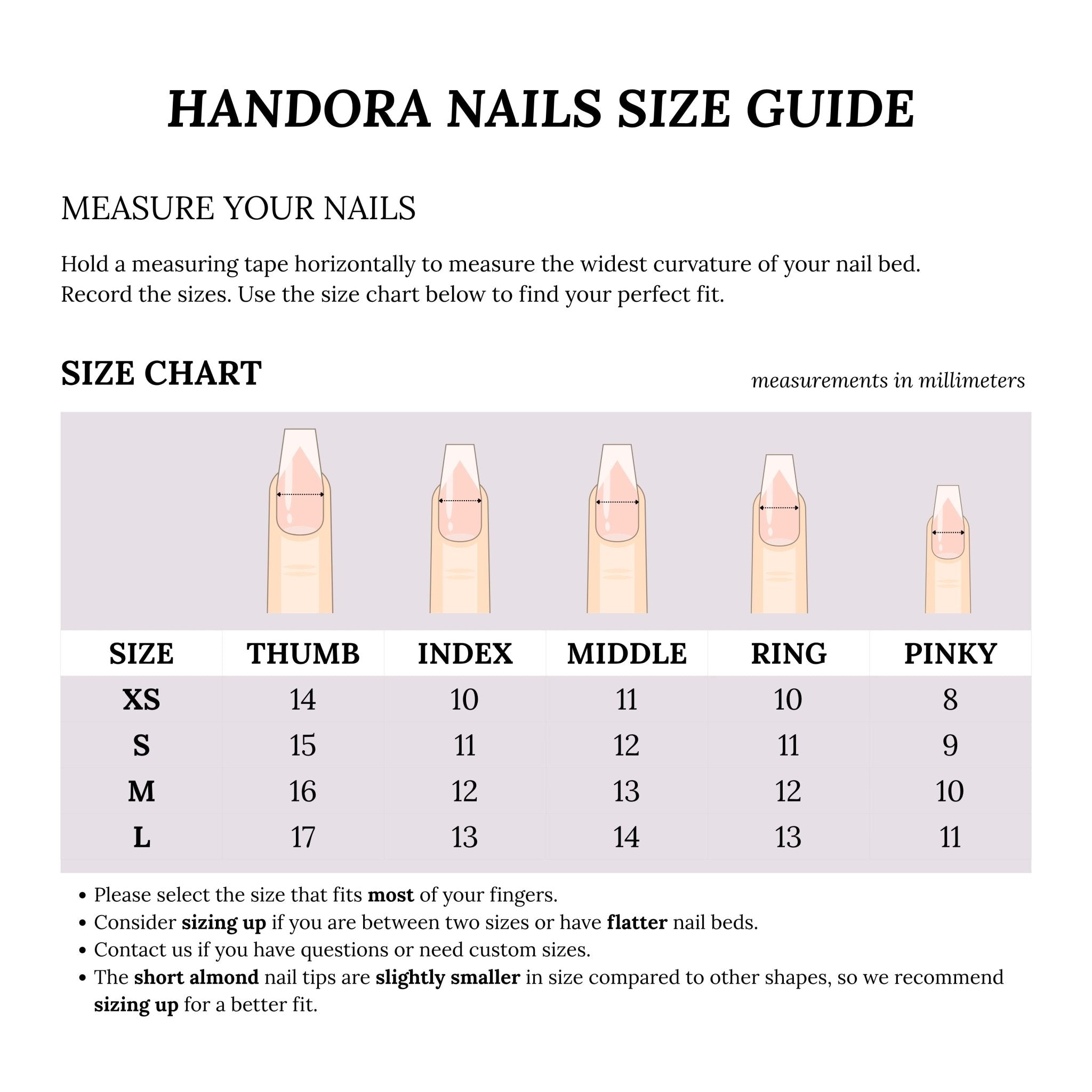 Twinkle Tree press-on nails by Handora