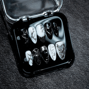 Vampire Chrome press-on nails by Handora