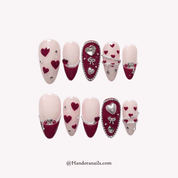Vampy Heart 3d press-on nails by Handora