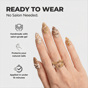 Vanilla Dream nail design – handmade press-on nails by Handora