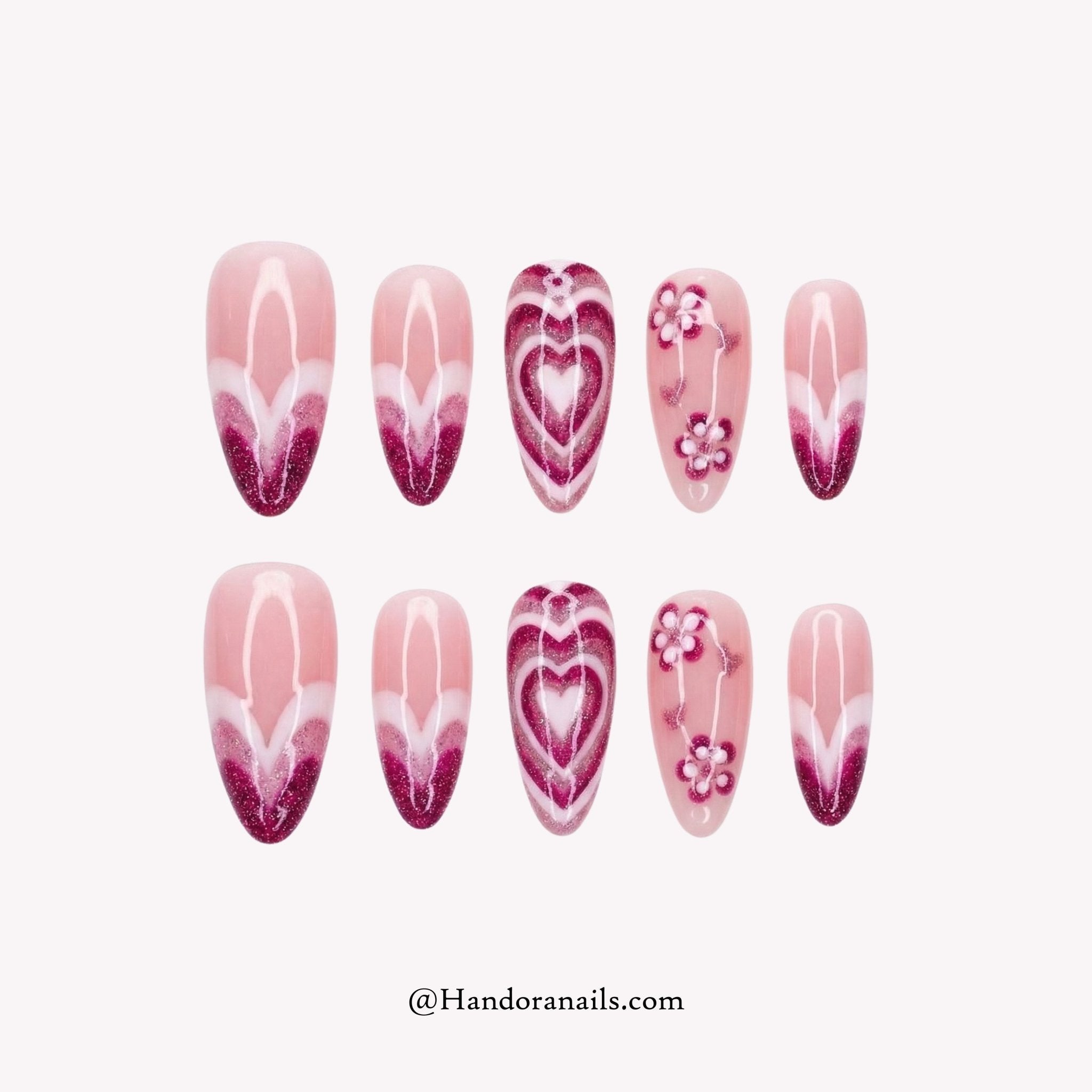 Velvet Amour press-on nails by Handora