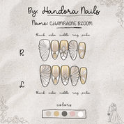Venus Pearl full press-on nail set – sizes XS–L by Handora