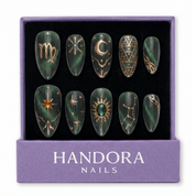 Virgo Luxe cat eye press-on nails by Handora
