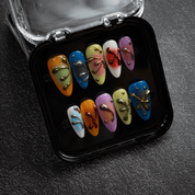 Vivid Liquid press-on nails – hand-painted reusable gel set by Handora