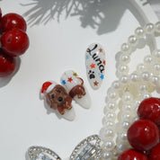 Winter Dachshund full press-on nail set – sizes XS–L by Handora